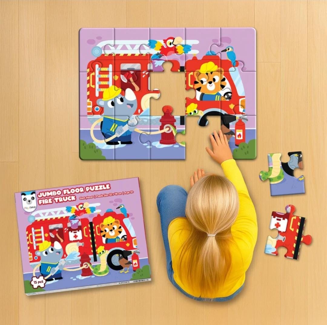 Jumbo Floor Puzzle – Fire Truck (Play Panda)