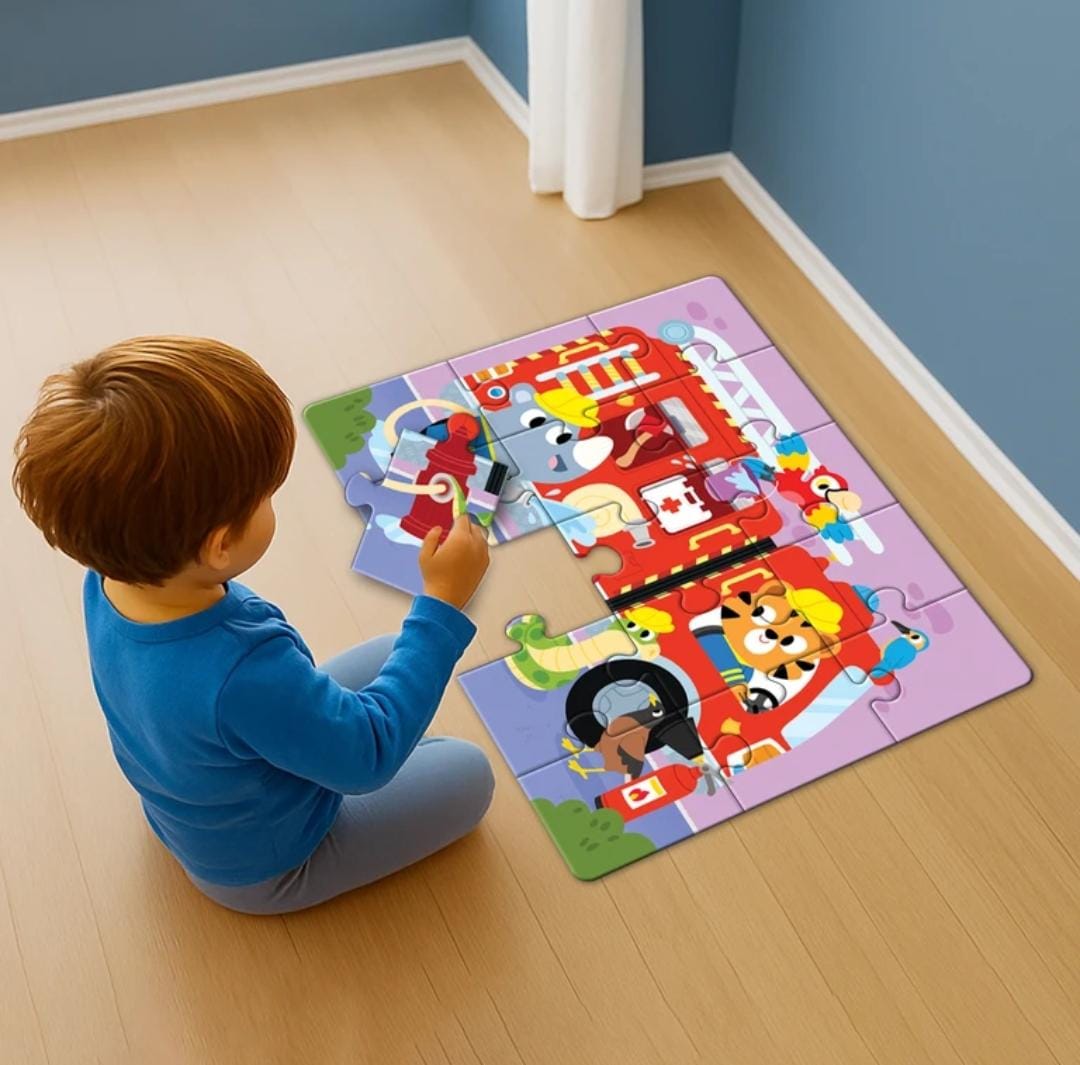 Jumbo Floor Puzzle – Fire Truck (Play Panda)