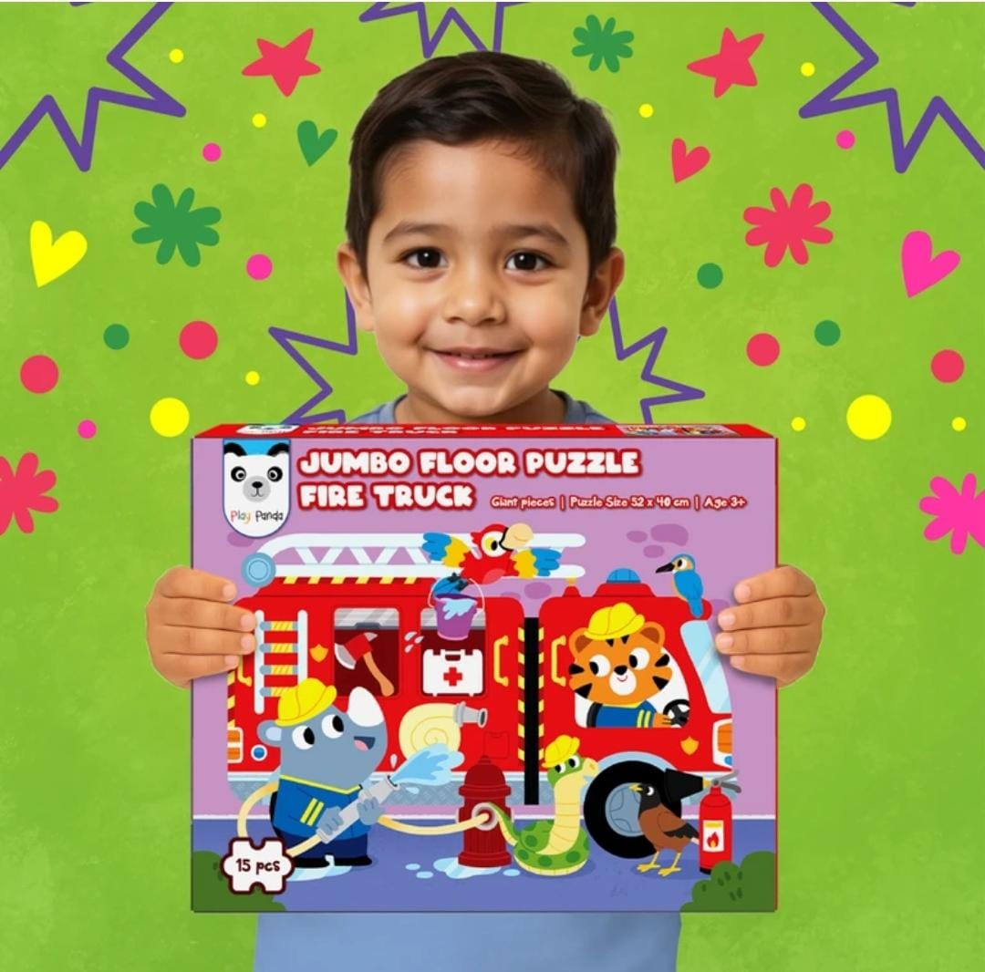 Jumbo Floor Puzzle – Fire Truck (Play Panda)