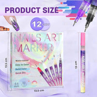 Tiny Canvas, Big Imagination: 12-Colour Nail Art Pen Set