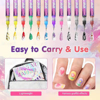 Tiny Canvas, Big Imagination: 12-Colour Nail Art Pen Set